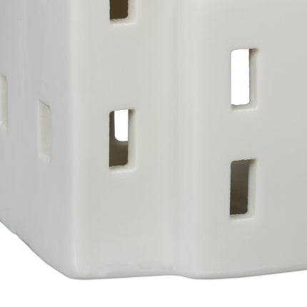 Tea house in white ceramic