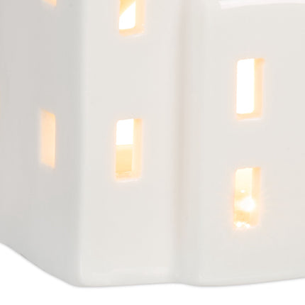 Tea house in white ceramic