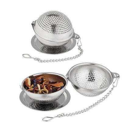 Tea maker in stainless steel, set of 2