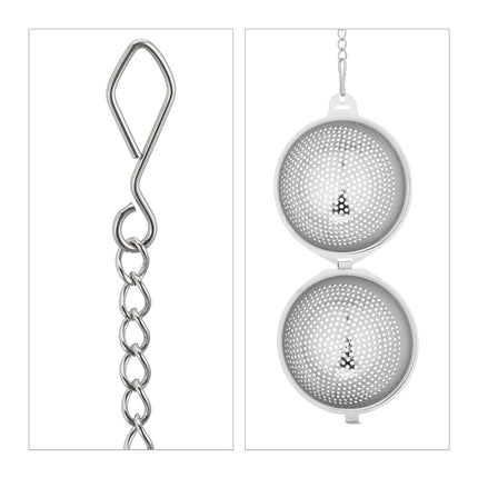 Tea maker in stainless steel, set of 2