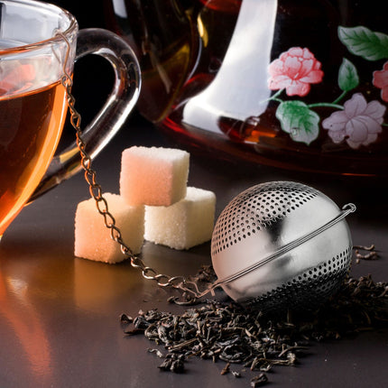 Tea maker in stainless steel, set of 2