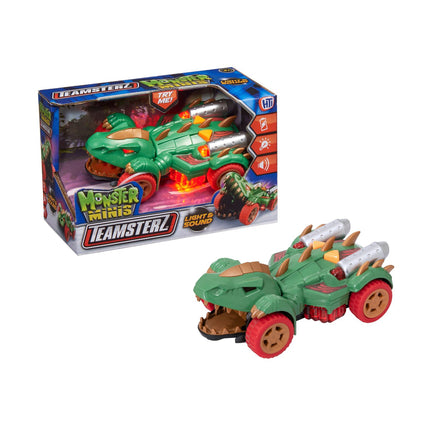 Teamsterz Mighty Machine Dino Car With Light And Sound, 12,5 Cm