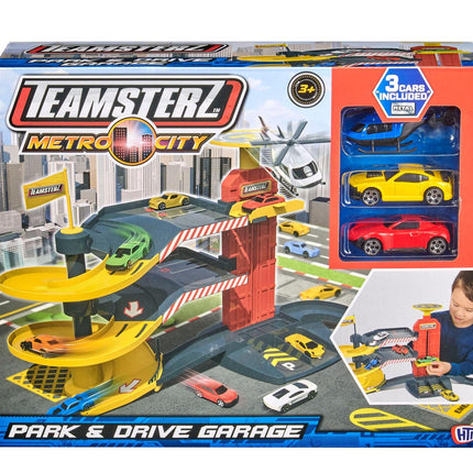 Teamsterz Playset Park And Drive + 3 Cars