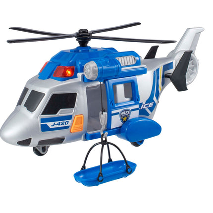 Teamsterz Police Rescue Helicopter With Light & Sound, 35Cm