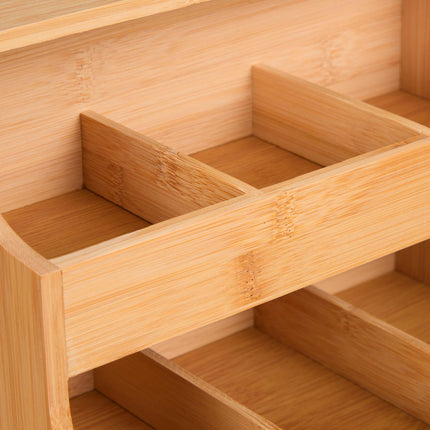 Tea organizer with drawer 9 compartments