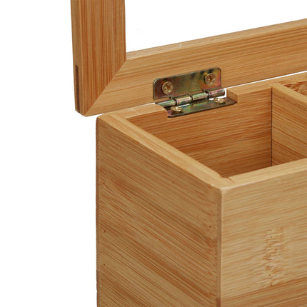 Teask in bamboo 4 compartments