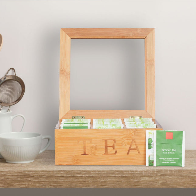 Teask in bamboo 9 compartments