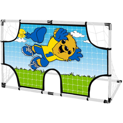 Teddy bear soccer goal with goal cloth