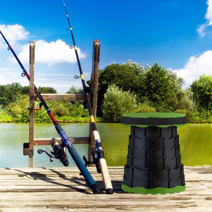 Telescopic Camping Stool – Adjustable Height, Compact Fold