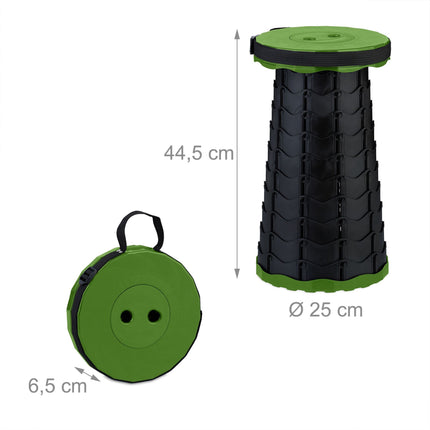 Telescopic Camping Stool – Adjustable Height, Compact Fold