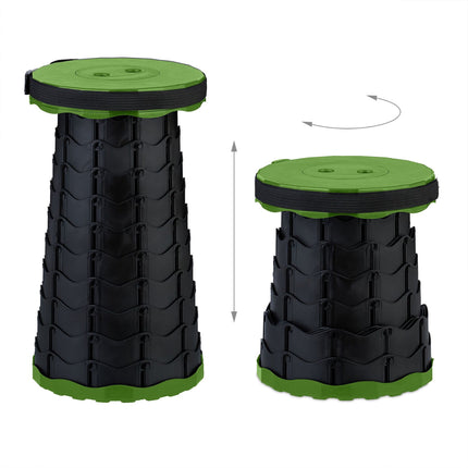 Telescopic Camping Stool – Adjustable Height, Compact Fold