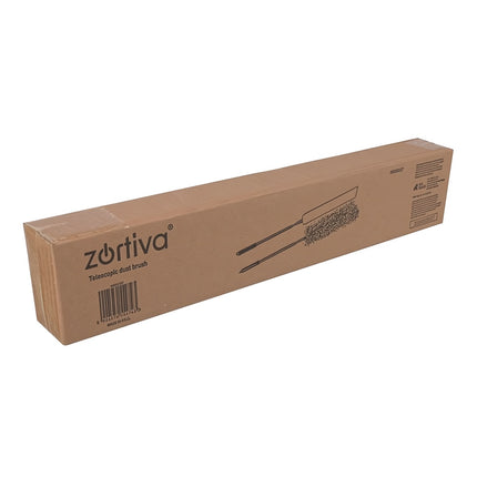 Telescopic Dusting Brush 80-250 cm with 2 Microfibre Heads, 4-in-1, Grey