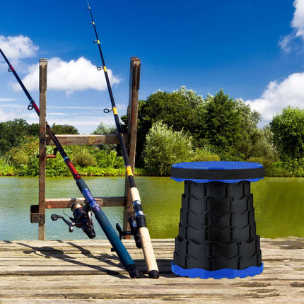Telescopic Folding Camping Stool – Adjustable, Portable, Durable