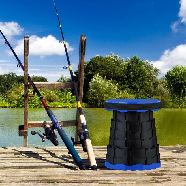 Telescopic Folding Camping Stool – Adjustable, Portable, Durable