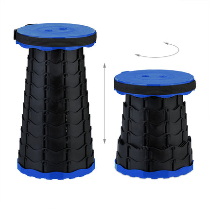 Telescopic Folding Camping Stool – Adjustable, Portable, Durable