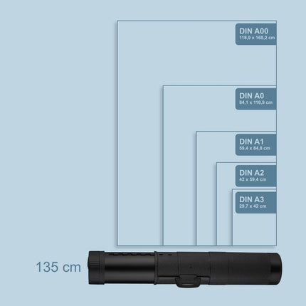 Telescopic Poster Roll with Handle and Strap