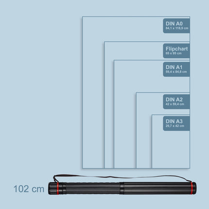 Telescopic Poster Tube – Adjustable, Portable, Secure