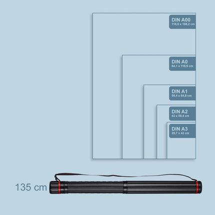 Telescopic Poster Tube with Adjustable Strap