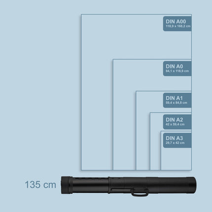 Telescopic Poster Tube with Handle and Strap