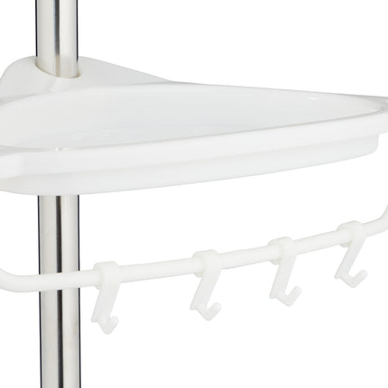 Telescopic Shower Caddy, Height-Adjustable with 4 Baskets