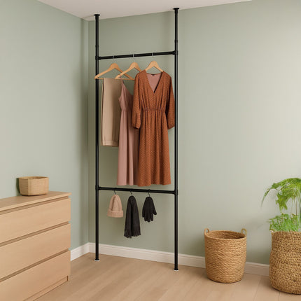 Telescopic Wardrobe System, Adjustable 165–300 cm