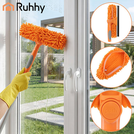 Telescopic Window Cleaner 1.8m, 3-in-1 Set with Squeegee