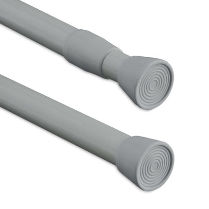 Telescopic bar in stainless steel, gray