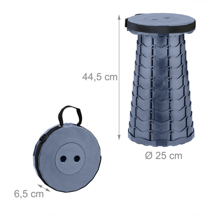 Telescopic camping chair