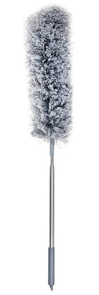 Telescopic dust brush with two attachments