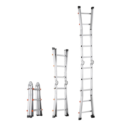 Telescoping A-Frame Ladder – 11 Ft Aluminum, 330 Lb Load
