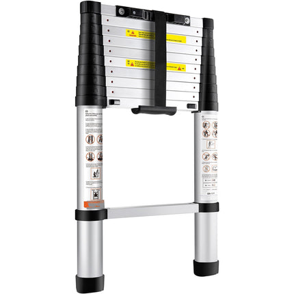 Telescoping Ladder 10.5 ft Aluminum, 375 lb, Non-Slip
