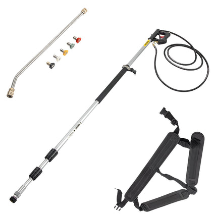 Telescoping Pressure Washer Wand 18 Ft, 4000 PSI, 5 Nozzles