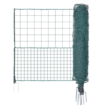 Temporary Plastic Mesh Fence 1.25 x 25 m With Posts