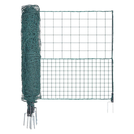 Temporary Plastic Mesh Fence 1.25 x 25 m With Posts
