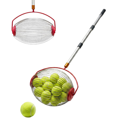 Tennis Ball Retriever Roller, Metal No-Bend Pickup