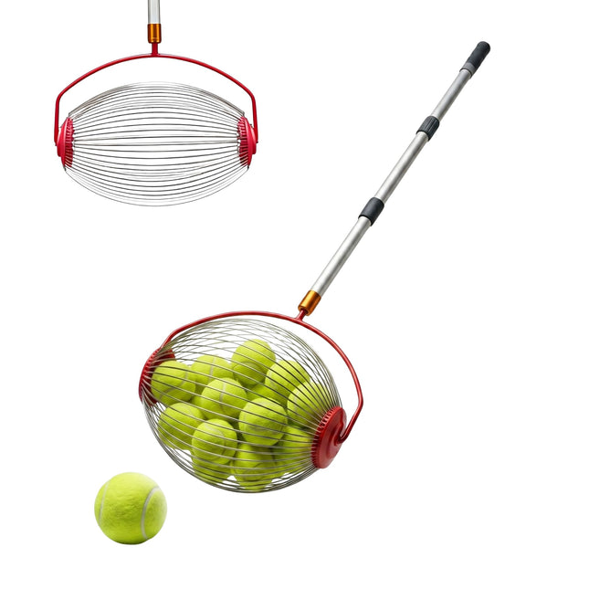 Tennis Ball Retriever Roller, Metal No-Bend Pickup