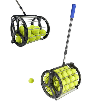 Tennis Ball Retriever Roller, Metal Telescopic Handle