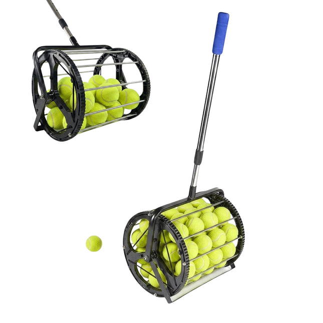 Tennis Ball Retriever Roller, Metal Telescopic Handle