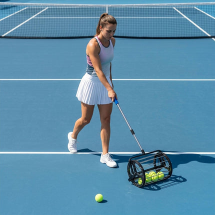 Tennis Ball Retriever Roller, Metal Telescopic Handle