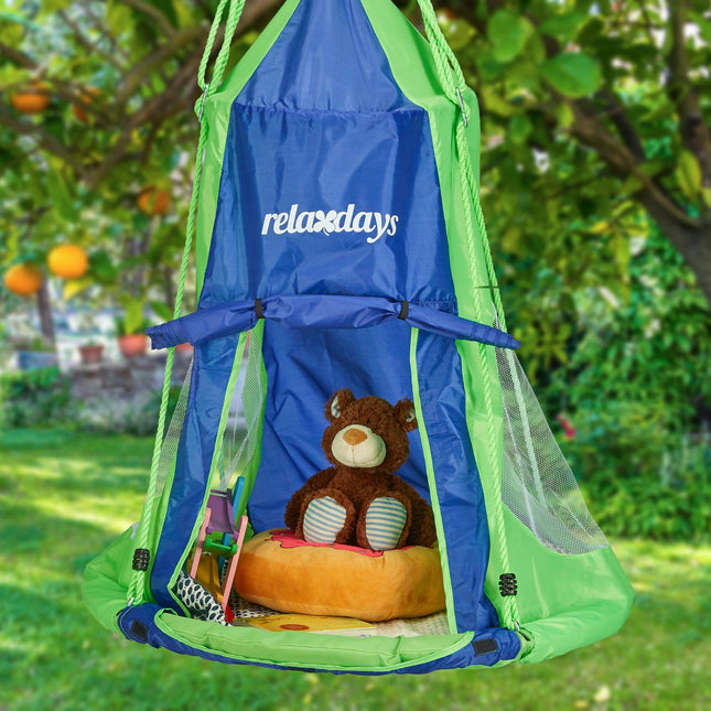 Tent for Nest swing blue green