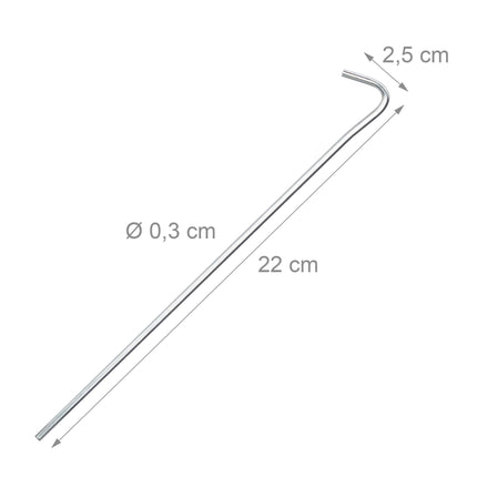 Tent peg Steel set of 20