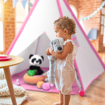 Tepee play tent with floor mat