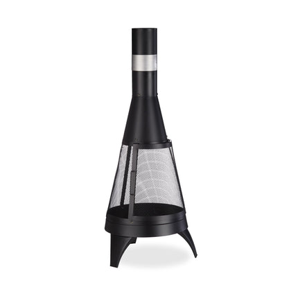 Terrace stove with spark protection