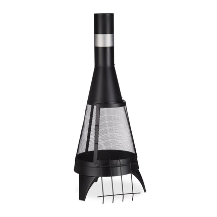Terrace stove with spark protection