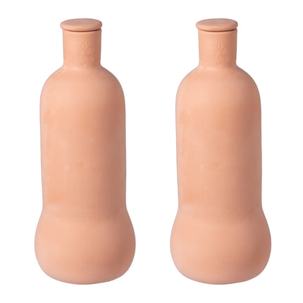 Terracotta Plant Watering Ollas, 1L, Set of 2
