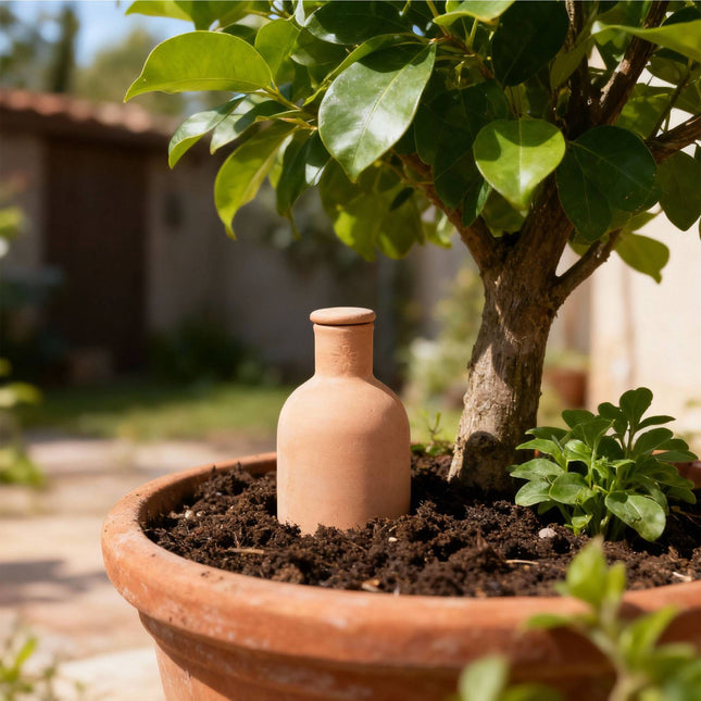 Terracotta Plant Watering Ollas, 1L, Set of 2