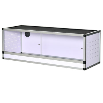 Terrarium breeding box for reptiles, amphibians and arachnids, aluminum, 120x40x40 cm