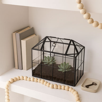 Terrarium for Indoor Plants – House Shape Glass Greenhouse