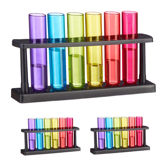Test tube shot glass set of 18