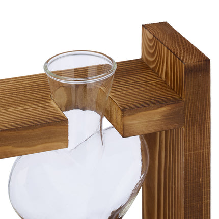 Test tube vase with stand